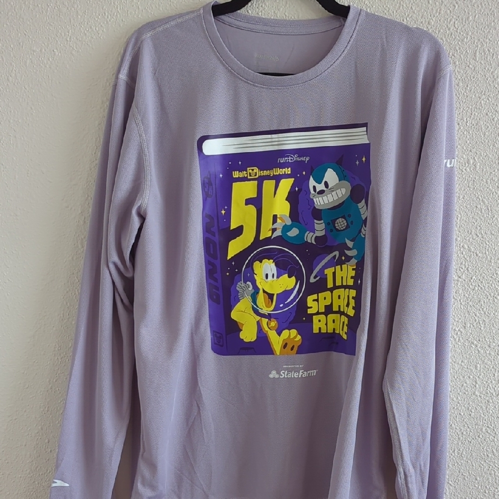 Run Disney 2026 Brooks Men's Long Sleeve Tees - 6 Shirt Lot - Picture 7 of 9